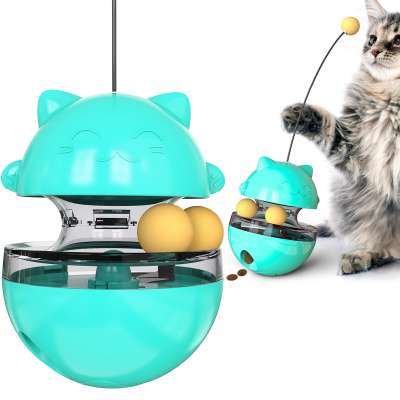 2020 New Amazon Hot Sale Cat Food Ball Toy Tumbler Ball Feeder Snack Dispenser