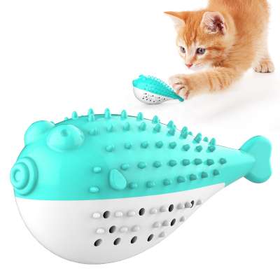 Amazon Hot Sale New Pet Cat Catnip Toothbrush Toy Belt-In Bell