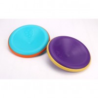 Popular Silicone Coated Foldable Training Outdoor Dog Flying Disk Toy